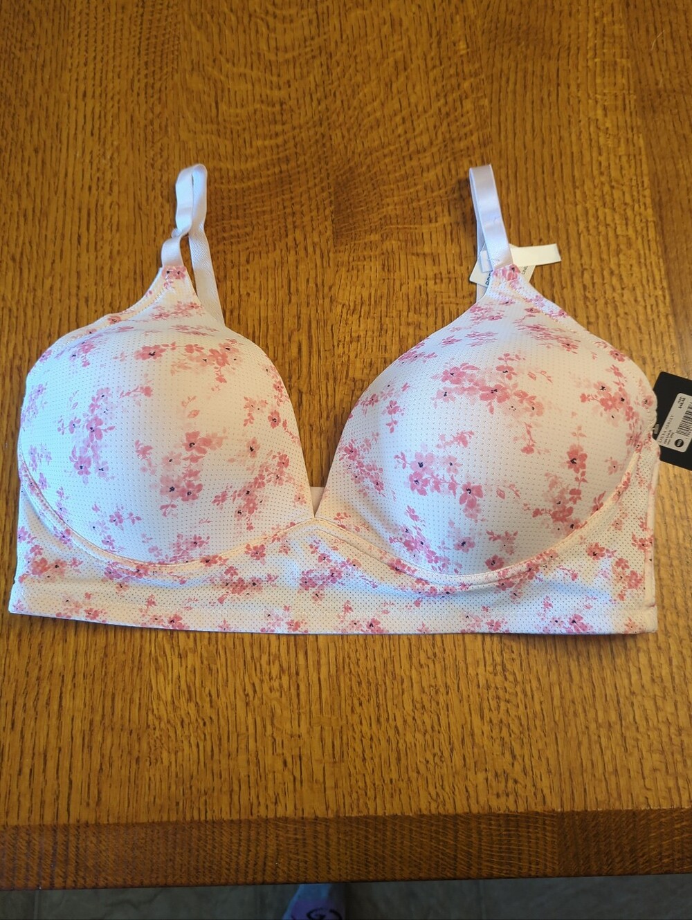 Laura Ashley │40D │Floral │Wire Free │Pink Floral Bra │L54156 │NEW With TAGS